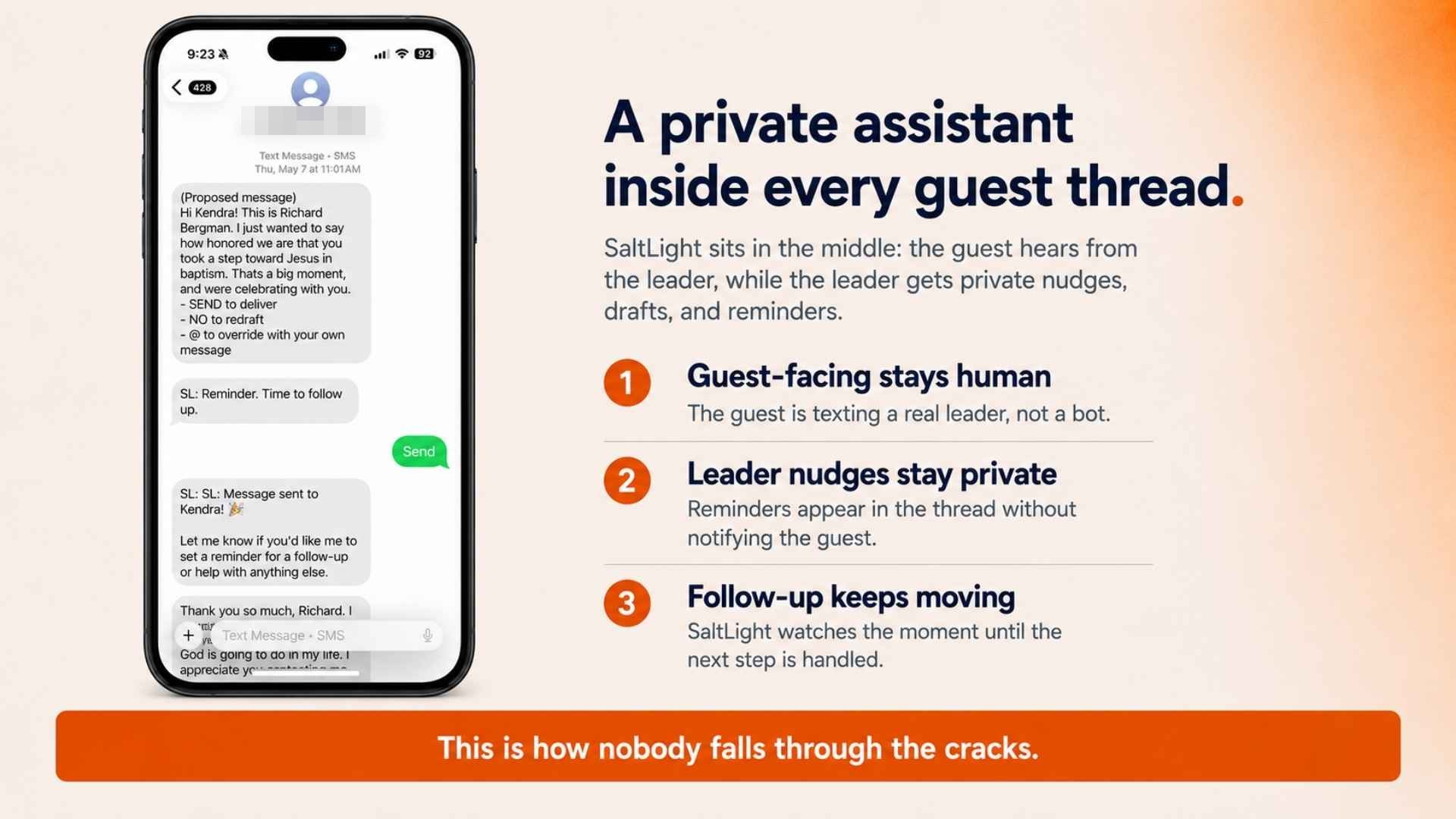 A private assistant inside every guest thread